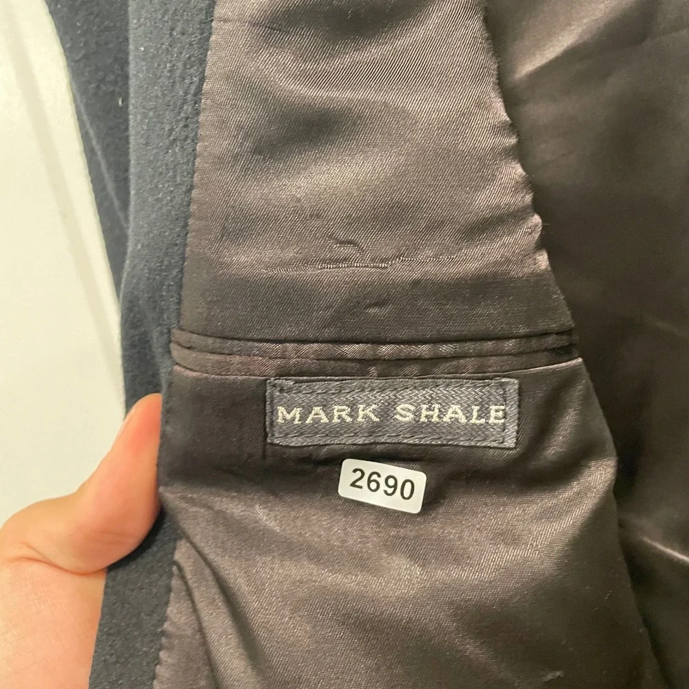 Mark Shale Mens Black 100% Pure Camel Hair Two Button Blazer Sport Coat 42R
